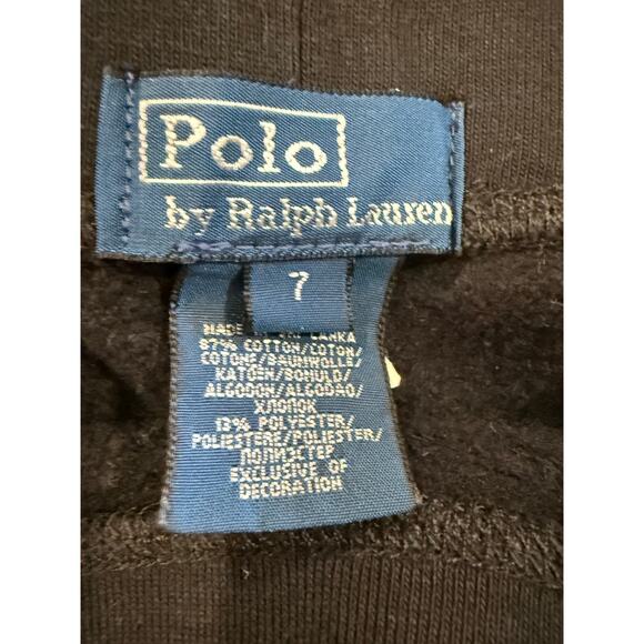 Polo by Ralph Lauren Fleece Black and Red Sweatshorts, boys 7 - Picture 8 of 10